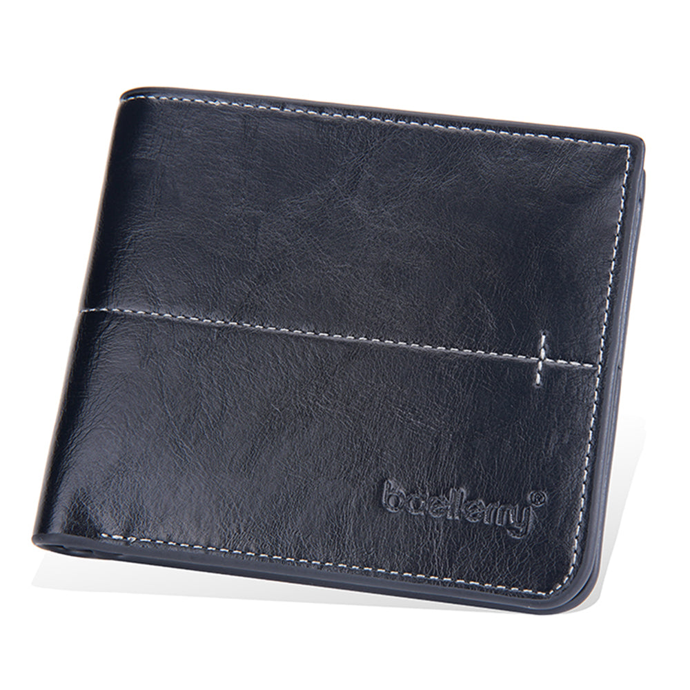 BAELLERRY D3242 Bifold Short Men's Wallet Vintage PU Leather Card Slots Coin Holder Bag Strong Stitching Zipper Security Wallet BAELLERRY D3242 Bifold Short Men's Wallet Vintage PU Leather Card Slots Coin Holder Bag Strong Stitching Zipper Security Wallet